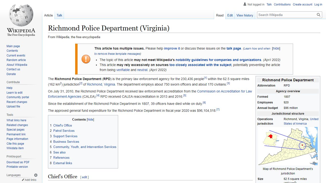 Richmond Police Department (Virginia) - Wikipedia