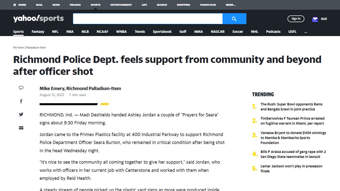 Richmond Police Dept. feels support from community and beyond after ...
